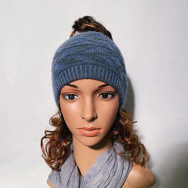 Charcoal Blue Headband/Neck Warmer