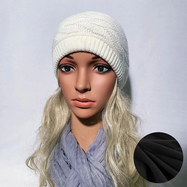 Fleece Lined Headband Off White