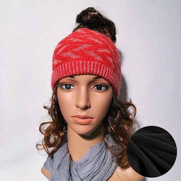 Fleece Lined Headband Red Mix