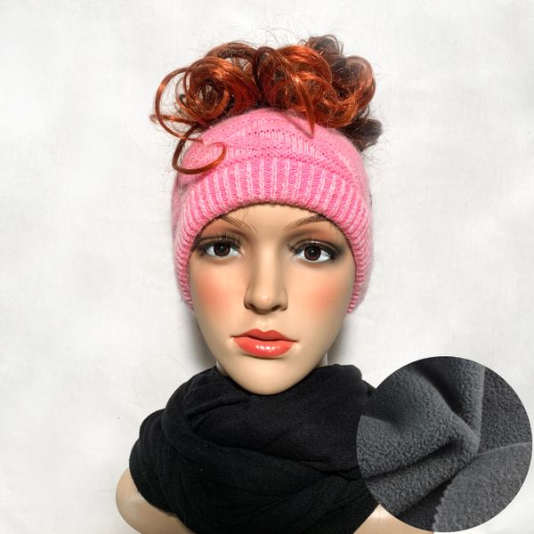 Fleece Lined Headband Pink Mix