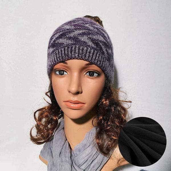 Fleece Lined Headband Purple Mix