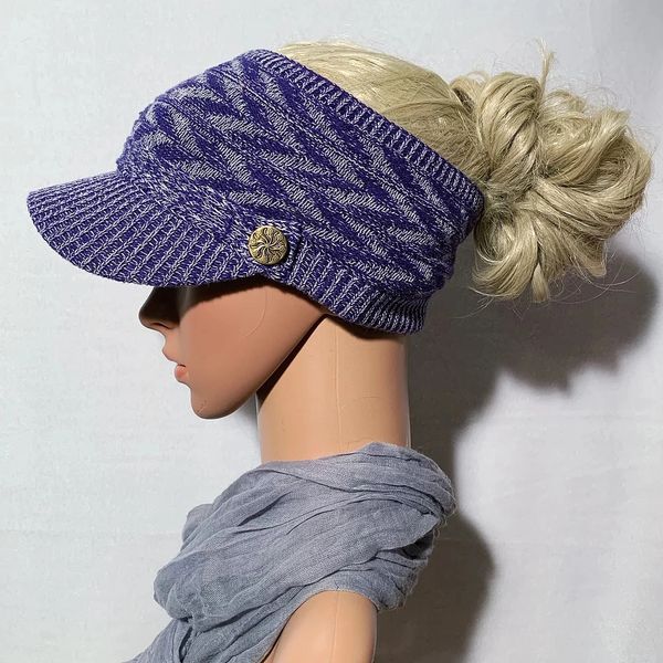 Purple Mix Three Season Short Visor-FINAL SALE