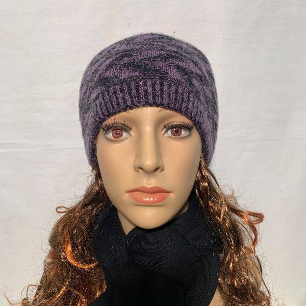 Black Purple Headband/Neck Warmer