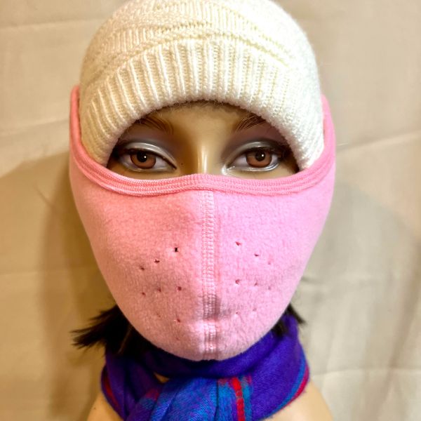 Fresh Pink Fleece Face Warmer