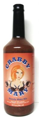 Crabby Mary Bloody Mary Mix made with Blue Crab, Shrimp and Ocean Clam Juice 32 OZ. (2 PACK)