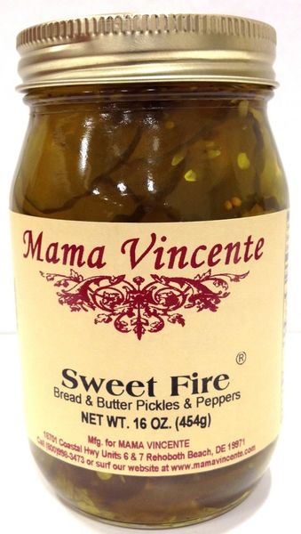 Mama Vincente Sweet Fire Bread & Butter Pickles & Peppers 12 OZ. (2 PACK)