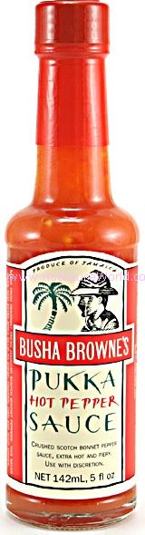 Busha Browne’s Pukka Hot Pepper Sauce 5 OZ. (3 PACK)