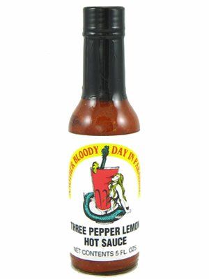 Another Bloody Day In Paradise (Three Pepper Lemon) Hot Sauce 5 oz.