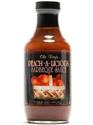 Ole Ray’s Peach-A-Licious Barbeque Sauce 16 OZ. (2 PACK)
