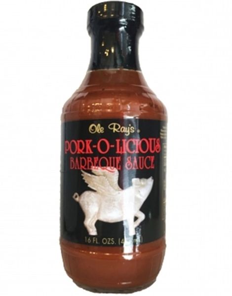 Ole Ray’s Pork-O-Licious Barbeque Sauce 16 OZ. (2 PACK)
