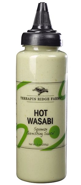 Terrapin Ridge Farms Hot Wasabi Squeeze GARNISHING SAUCE 9 OZ. (3 Pack)