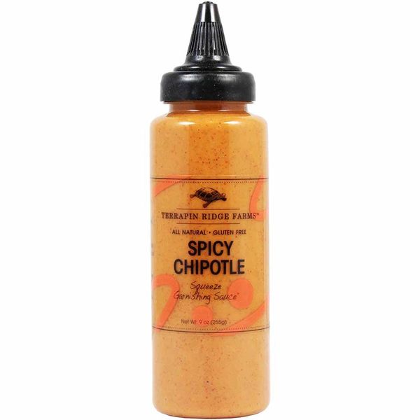 Terrapin Ridge Farms Spicy Chipotle Squeeze Garnishing Sauce 9 OZ. (3 Pack)