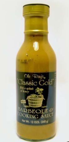 Ole Ray's "Classic Gold" Barbeque & Cooking Sauce 12 OZ. (2 PACK)
