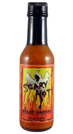 Scary Hot Ghost Pepper Hot Sauce 5 OZ.