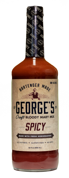 George's Bloody Mary Mix - Spicy 32 OZ. (2 PACK)