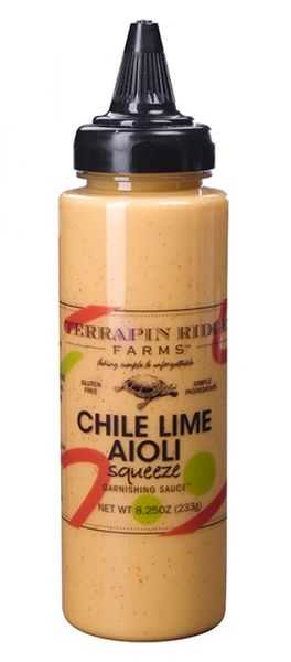 Terrapin Ridge Farms Chili Lime Aioli Squeeze Garnishing Sauce 7.75 OZ. (3 PACK)