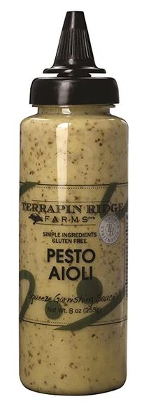 Terrapin Ridge Farms Pesto Aioli Squeeze Garnishing Sauce 9OZ.