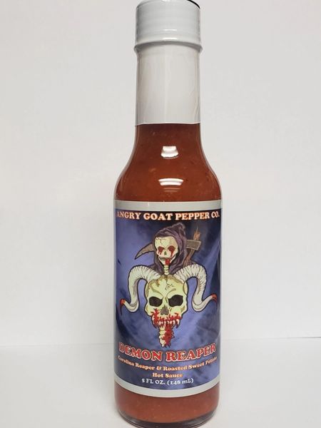 Angry Goat Pepper Co. Demon Carolina Reaper & Roasted Sweet Potato Hot Sauce 5OZ.