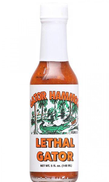 Gator Hammock Hot Lethal Gator Hot Sauce 5OZ.