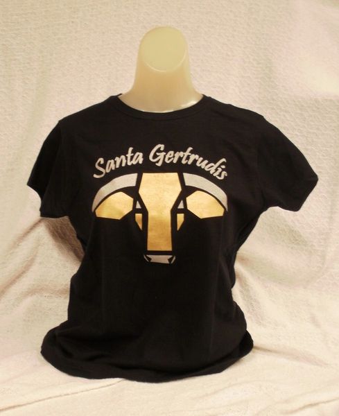 Santa Gertrudis Ladies Glitter Logo Tee