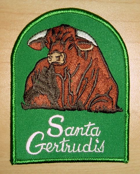 Santa Gertrudis Vintage Design Patch