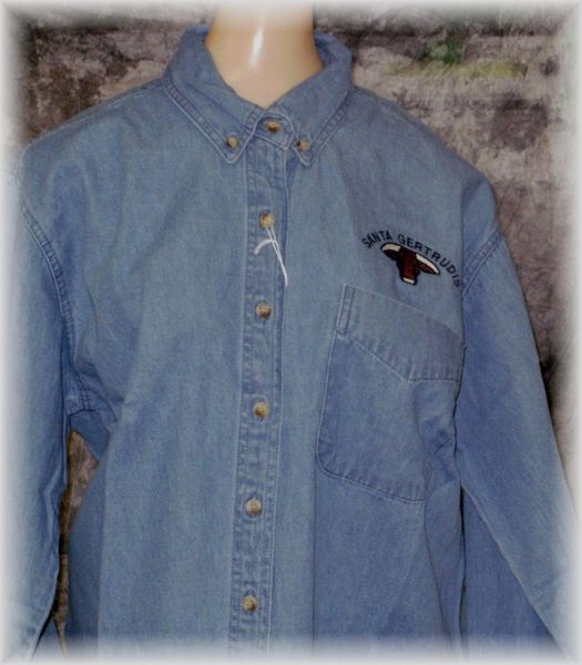 Santa Gertrudis LADIES Long Sleeve Denim Shirt