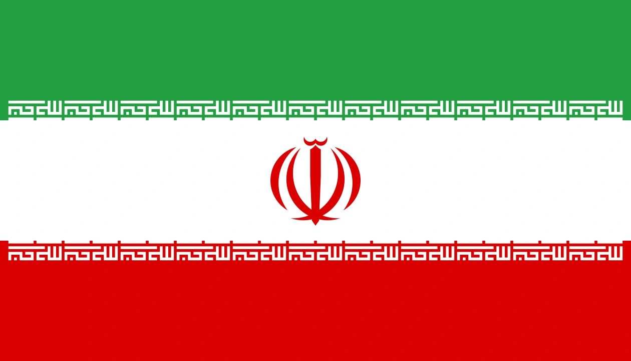 The flag of Iran