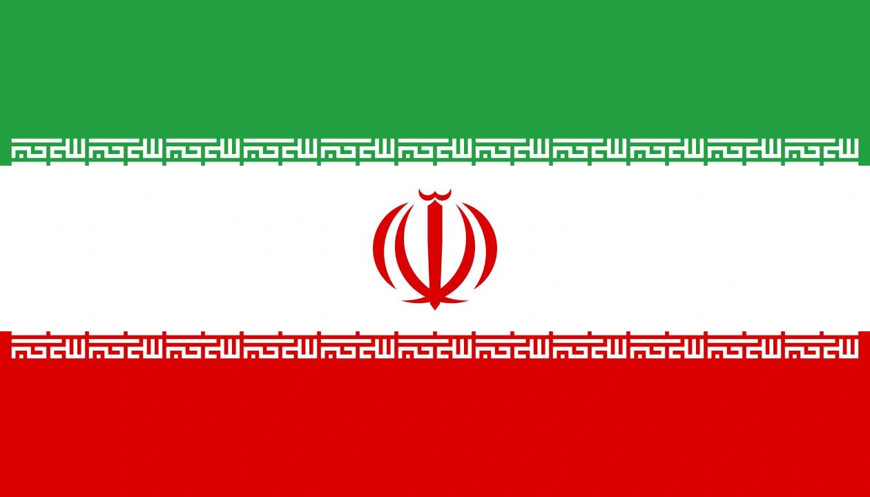 The flag of Iran