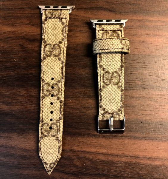 Authentic Gucci Apple Watch Band (Brown)