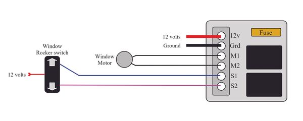 Single Power Window or Power Lock Relay Module