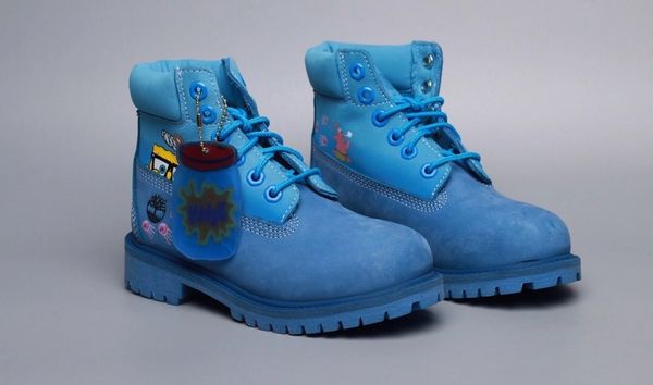 blue timberlands kids