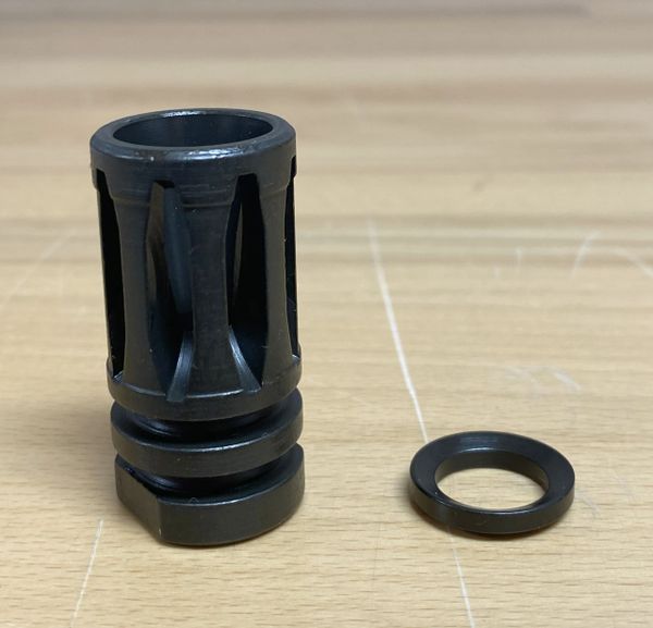 AR15 A2 Flash Hider with Crush Washer 1/2-28