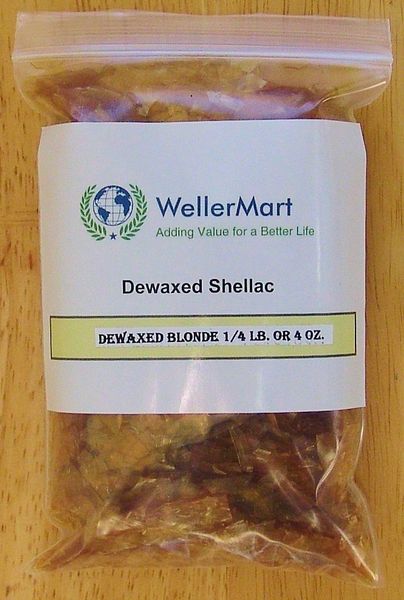 SUPER BLONDE Dewaxed SHELLAC Flake 1/2 Pound 