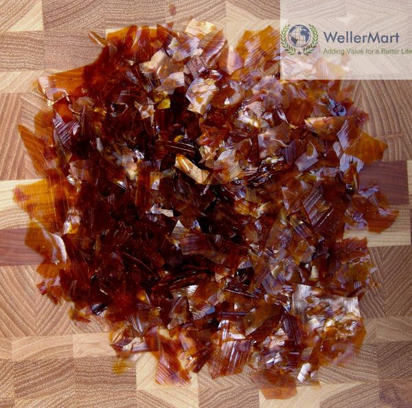 Shellac Flakes (Orange, Dewaxed) Weight: 1kg by Inoxia: :  Industrial & Scientific