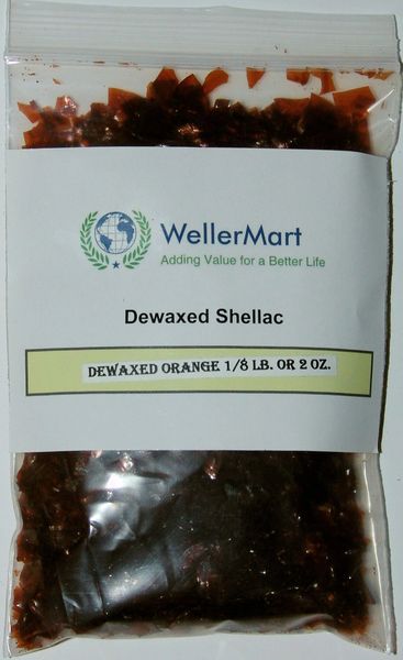 Shellac Flakes (Orange, Dewaxed) Weight: 1kg by Inoxia