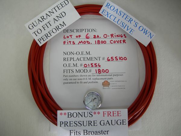 W/ FREE BOIL *BUY 1 GET 1 FREE PROMO*1 EA.COVER O-RING FITS BROASTER MOD.1800