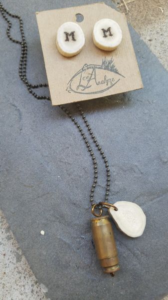 Bullet on sale case necklace