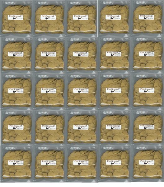 25,000 Count 13/16" (0.812") Brass pipe Screens