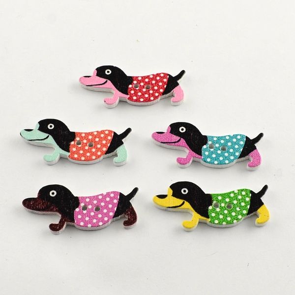 dog buttons sewing