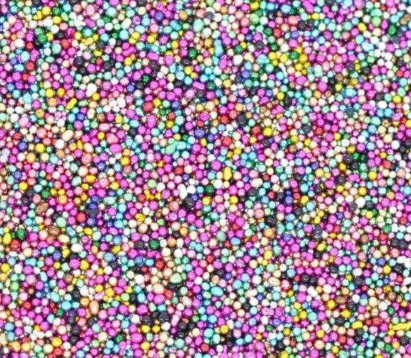 25g Multicolour Microbeads No Hole Glass Beads, Nail art, Embellishment, Scrapbooking, Pottery 0.7mm