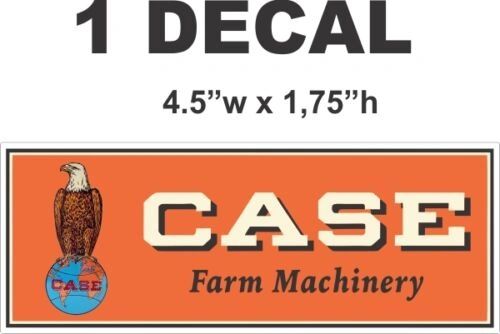 Vintage Style Case Farm Machinery Decal