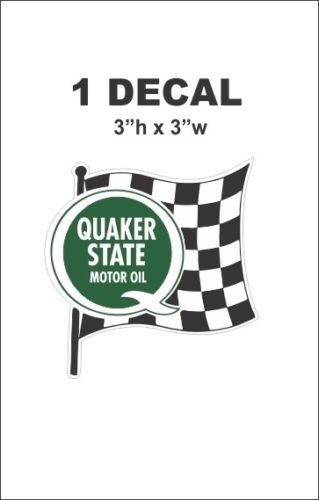 Vintage Style Quaker State Motor Oil Racing Decal