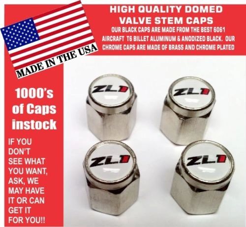 4 Chrome Chevrolet Super Camaro Sport SS RS Rally Sport ZL1 Valve Stem Caps