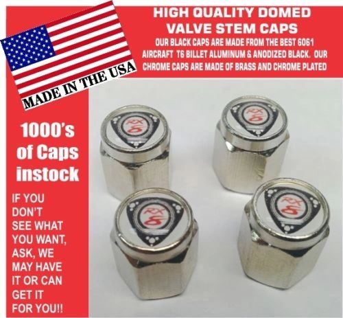 4 Chrome Mazda RX8 RX 8 Wankel Rotary Engine 12A 13B Valve Stem Caps