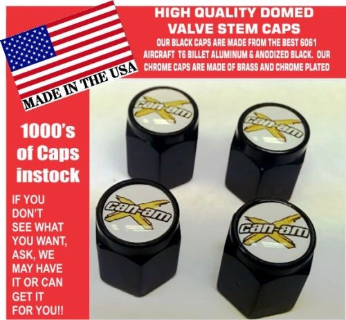 Aluminum Can Am UTV ATV Commander Maverick XRS X3 1000R Turbo Valve Stem Caps