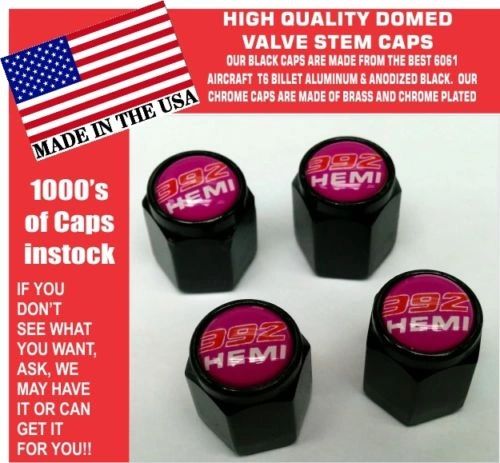 Billet Aluminum Dodge Challenger SRT Hellcat 392 Hemi Furious Fuchsia Valve Stem Caps