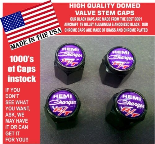 Billet Dodge Charger Hemi RT SRT Hellcat Mopar Plum Crazy Valve Stem Caps Nice