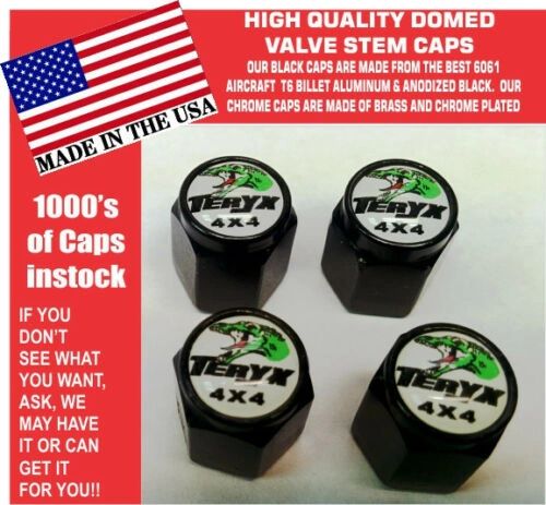 Billet Kawasaki Teryx UTV ATV 750 800 LE EPS EFI 4X4 white Valve Stem Caps Mule