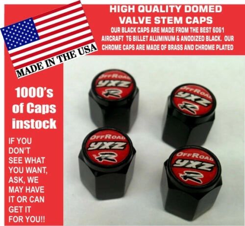 Billet Yamaha UTV ATV YXZ 1000 YXZ1000R SS Red Turbo Valve Stem Caps Uniqu