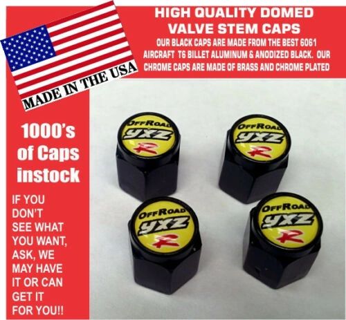 Billet Yamaha UTV ATV YXZ 1000 YXZ1000R SS Yellow Turbo Valve Stem Caps Uniqu